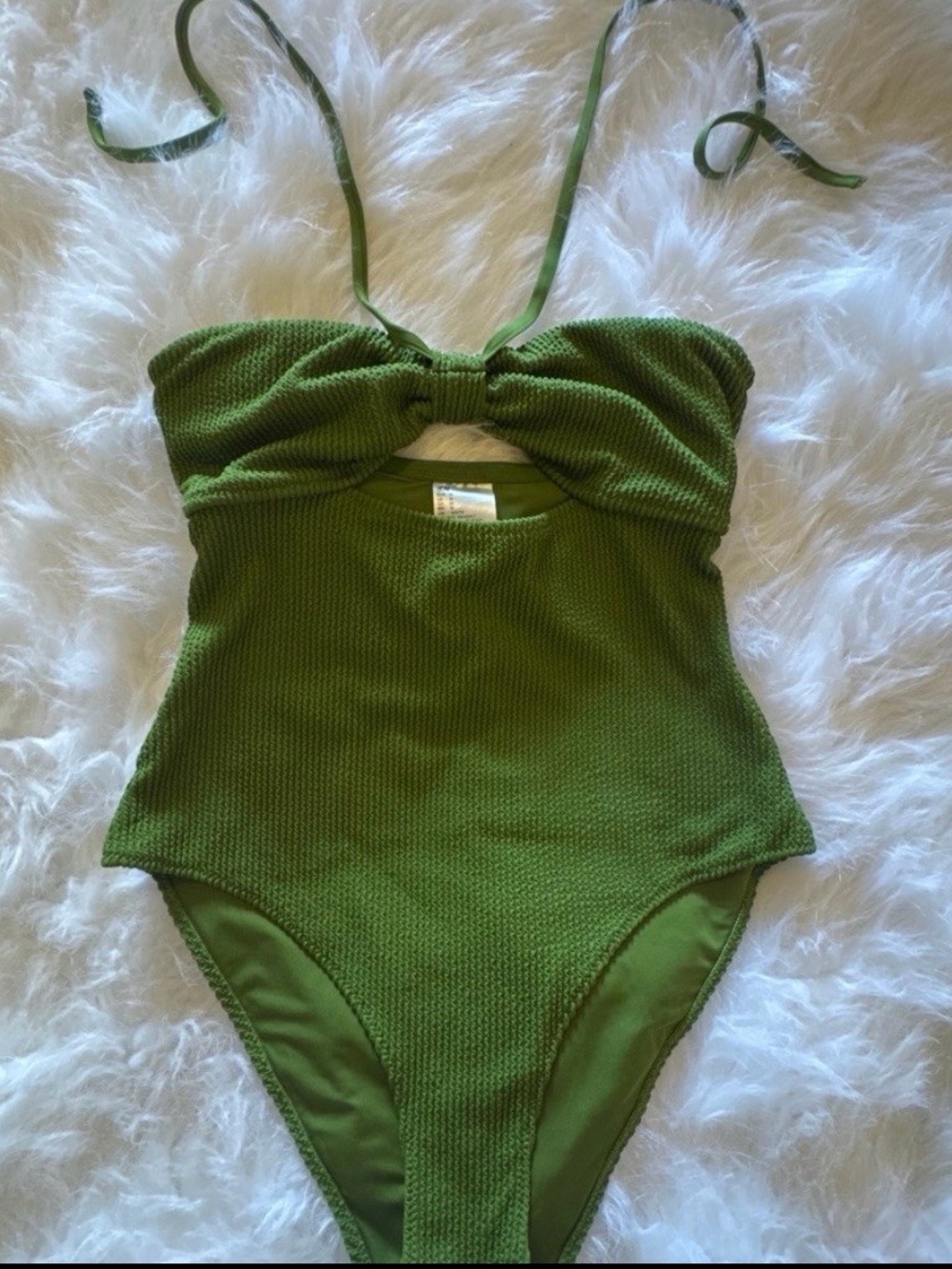 H&M One Piece Textured Swimsuit